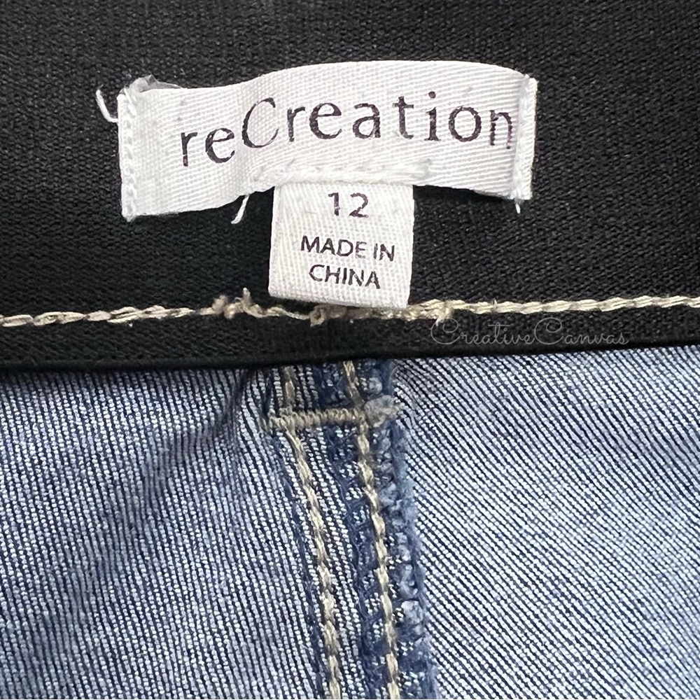 reCreation Denim Blue Jeans Size 12 - Picture 2 of 8